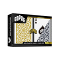 Copag Playing Cards - 1546 Poker Size Regular Index Black/Gold Double Deck Set (Plastic)