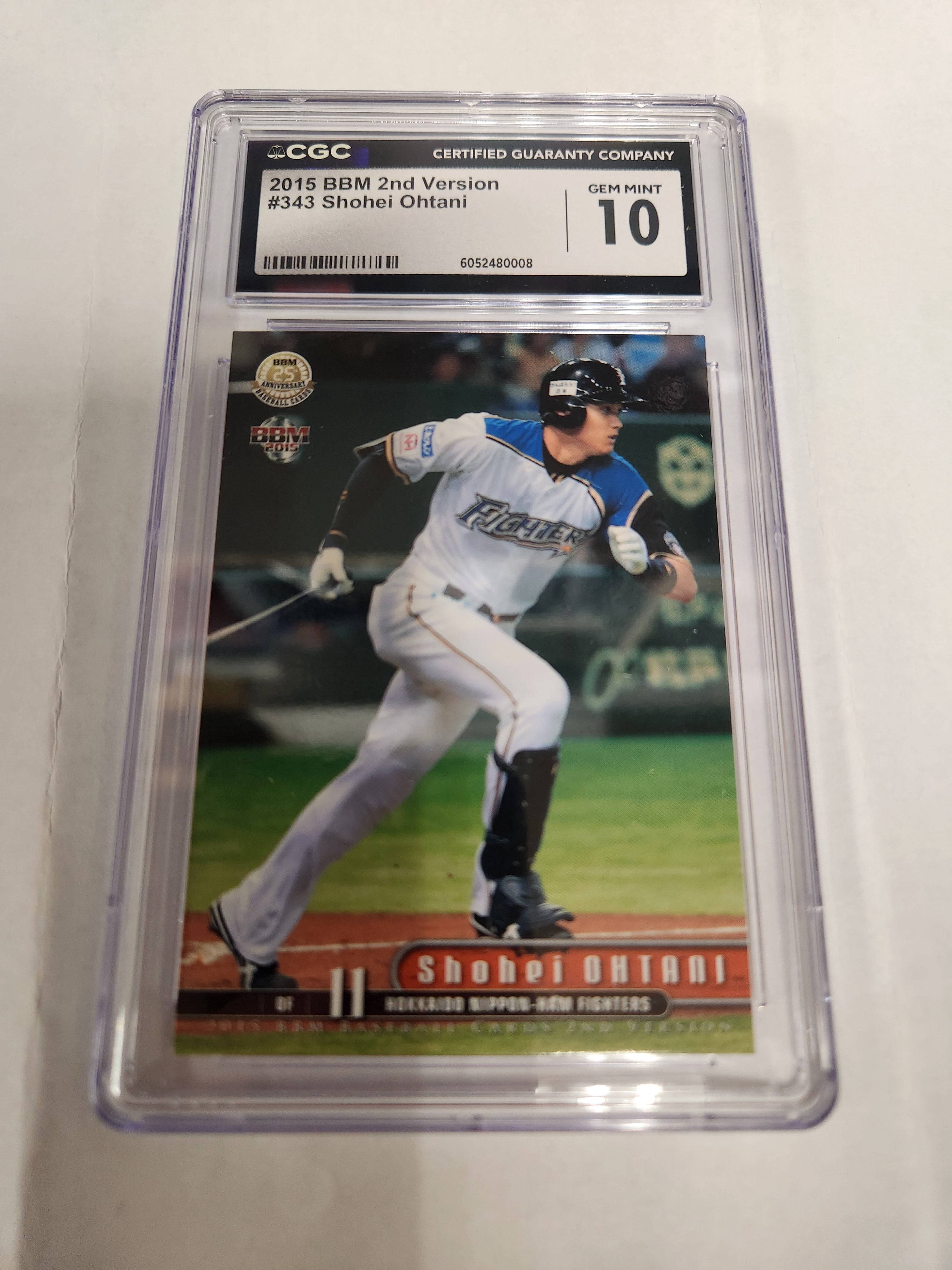 Shohei Ohtani Japan Card Nippon-Ham Fighters NPB Japanese League Baseball Card 2014-2017 (CGC Graded 10 GEM MINT) (Randomly Selected, Stock Photo - May Not Get Cards In Picture)