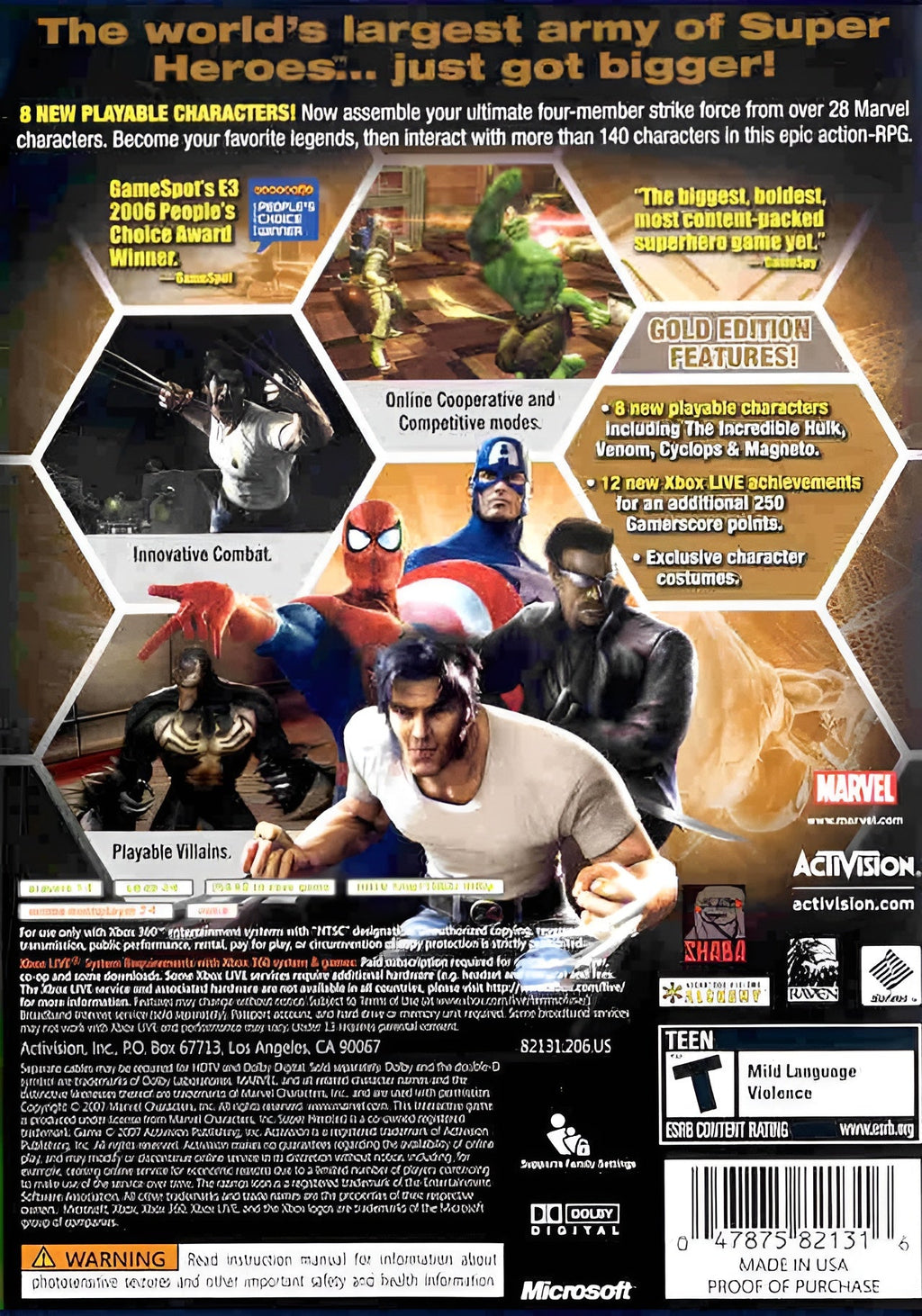 Marvel Ultimate Alliance Gold Edition - Xbox 360