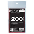 Ultra Pro: UP83748 PRO-Gloss Standard Deck Protector Sleeves 200ct Bundle - Red
