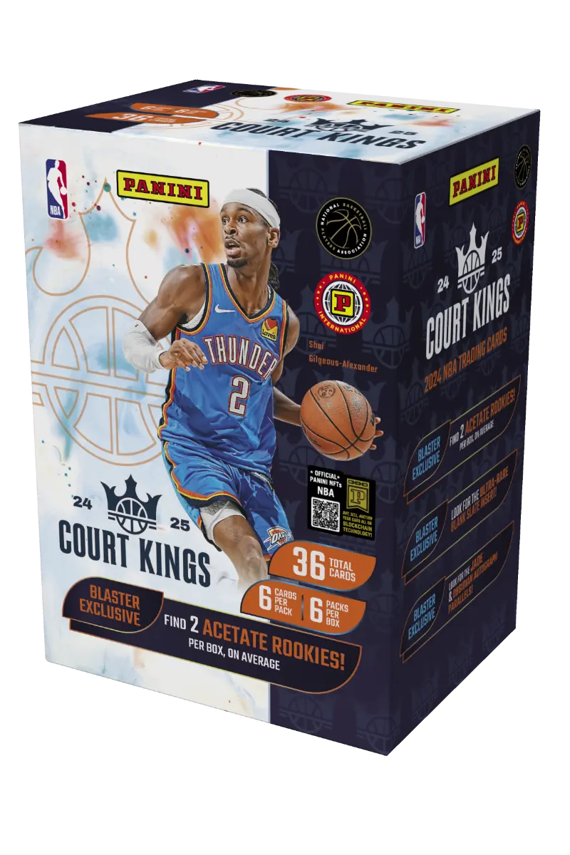 2024-25 Panini Court Kings NBA Trading Card Box (International Blaster)