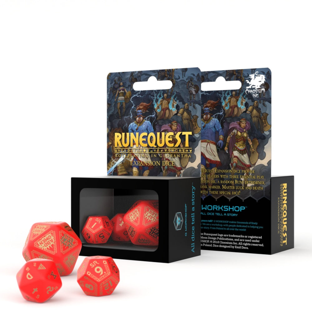 PREORDER Q Workshop: RuneQuest Red & Gold Exp. Dice