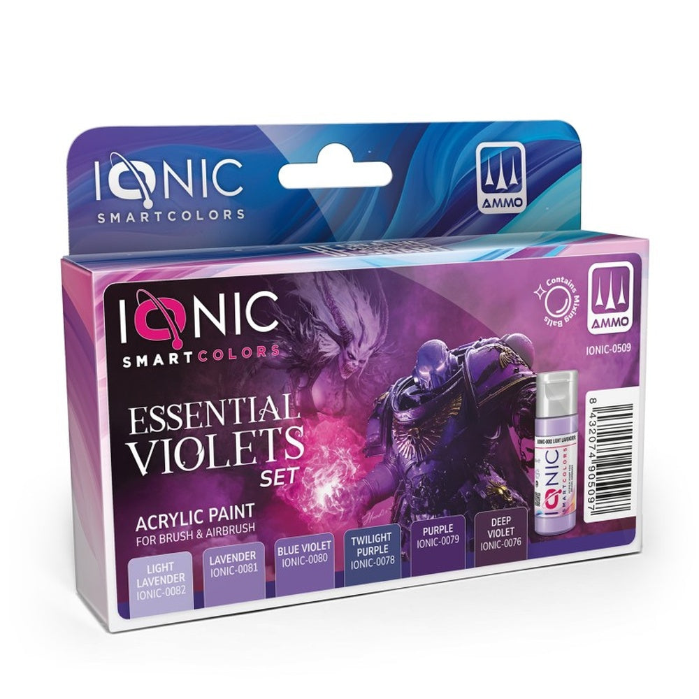 PREORDER Ionic - Acrylic Paints - Essential Violets Set