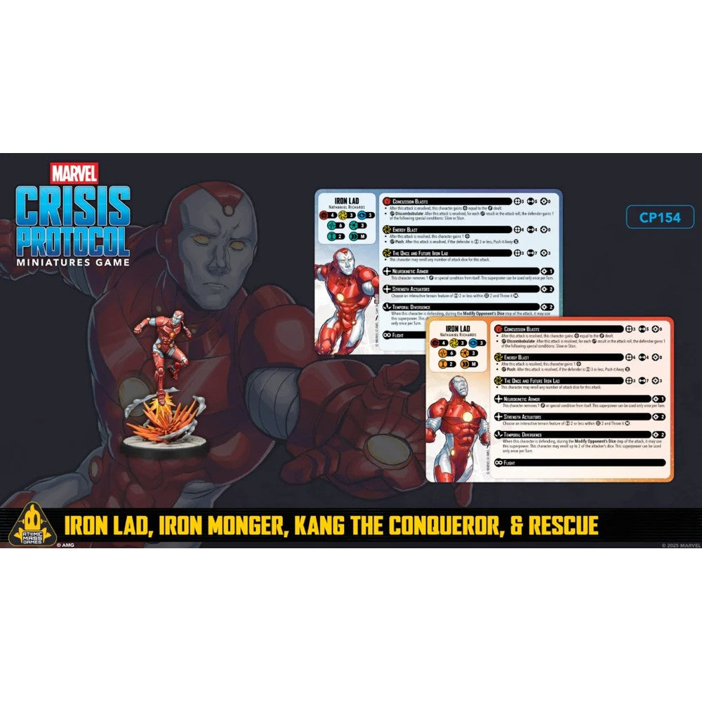 Marvel: Crisis Protocol  Iron Lad Iron Monger Kang the Conqueror & Rescue