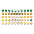 Micro Art Studio - Infinity Token Sets - N4 Infinity Tokens Starter Set (50) w. Orders Green
