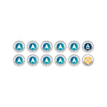 Micro Art Studio - Infinity Token Sets - N4 Infinity Tokens Regular Orders Blue (12)