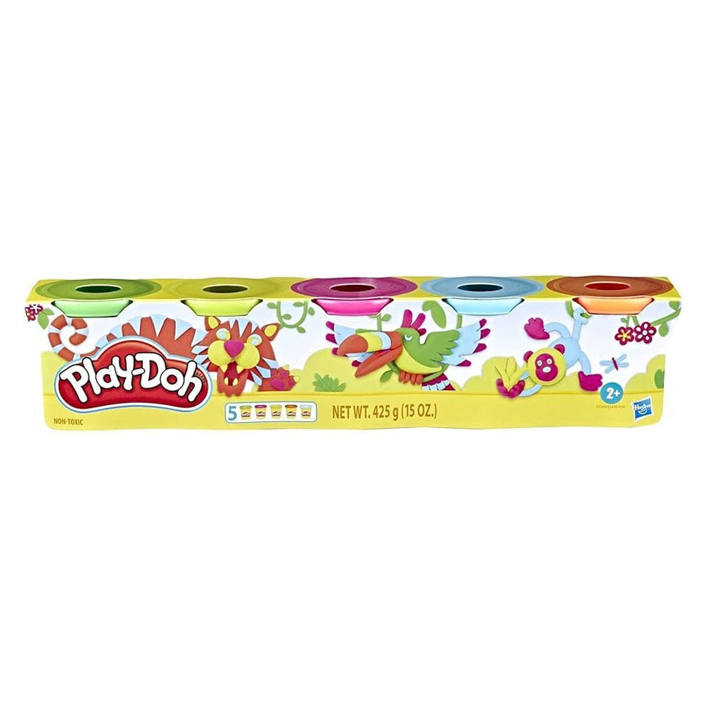 Playdoh 5 Tub Packs Astd
