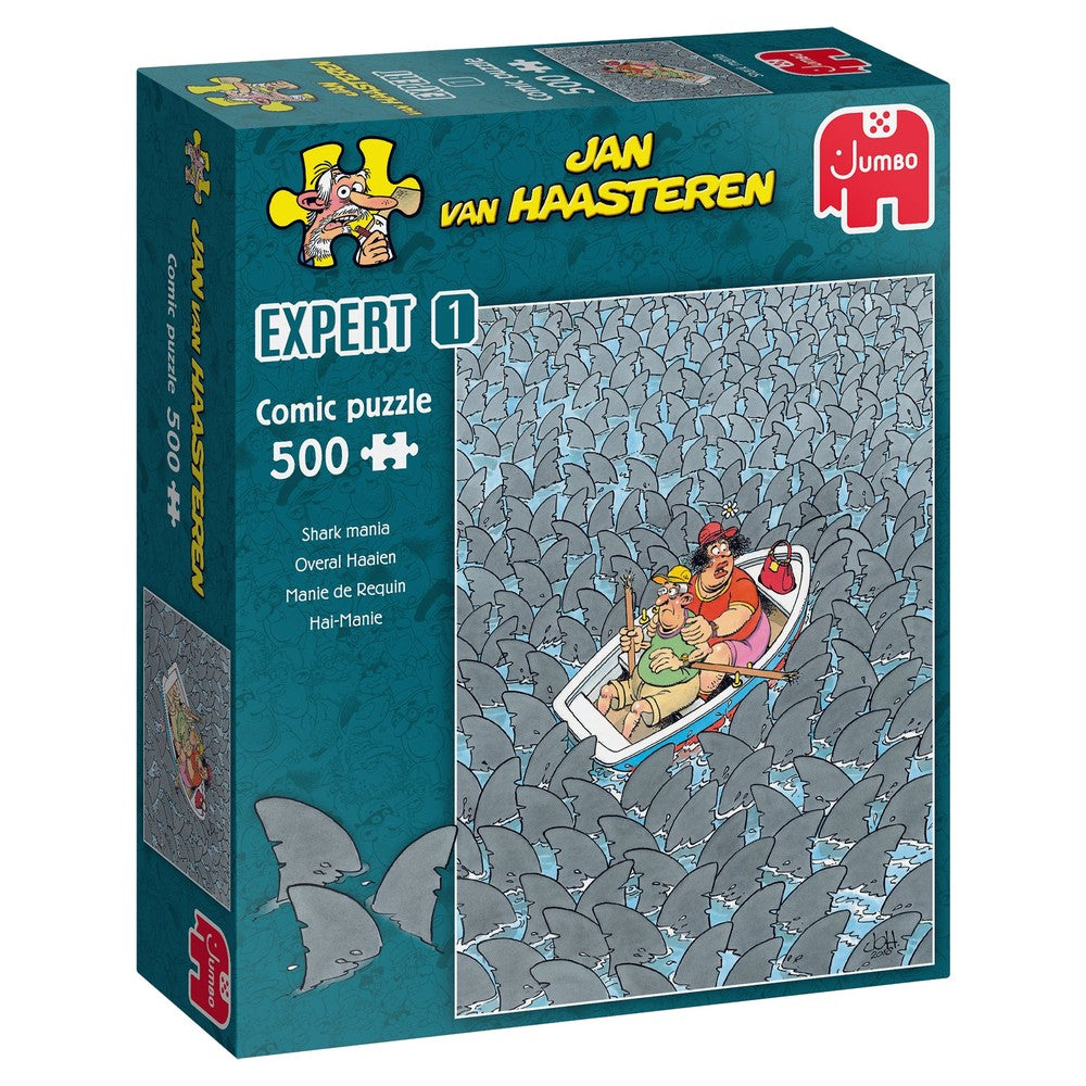 Puzzle - Jumbo Jan van Haasteren - Expert Shark Mania 500Pc