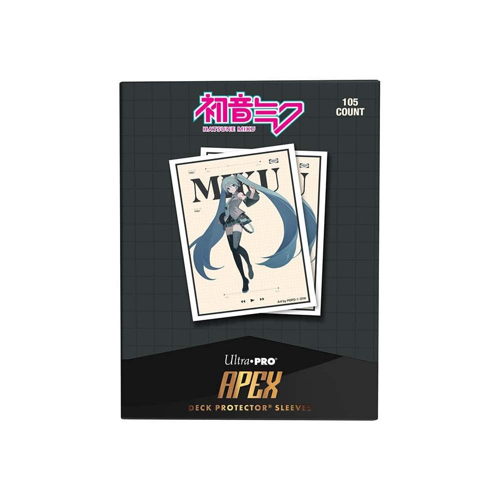 PREORDER Ultra Pro: UP16833 Hatsune Miku - Retro Soundscapes: Hatsune Miku 105ct APEX DECK PROTECTOR