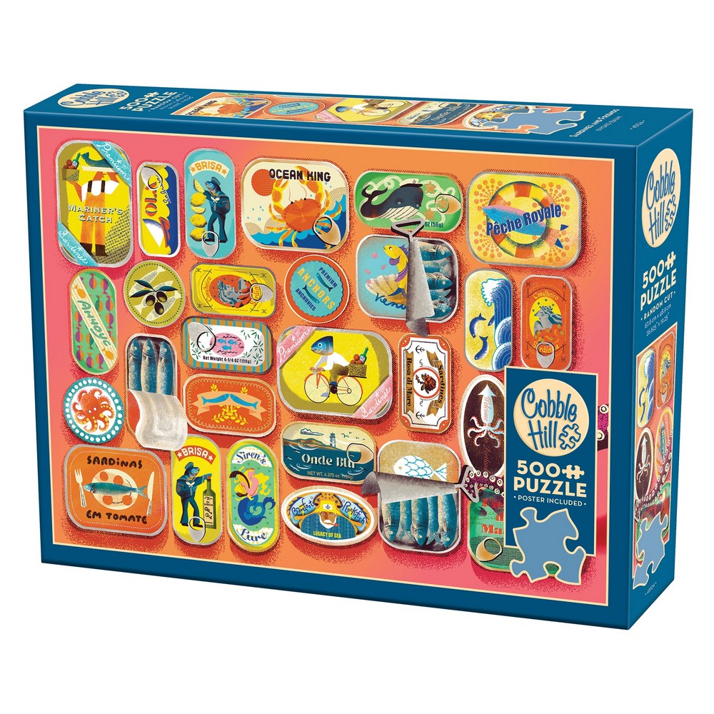 PREORDER Puzzle - Cobble Hill - Sardines and Friends 500pc