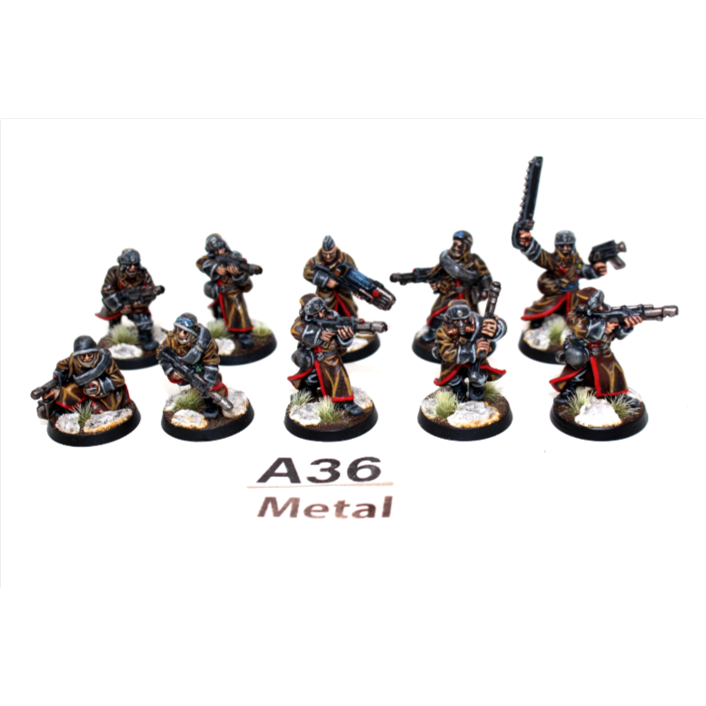Warhammer Imperial Guard Valhallen Shock Troops Metal A36