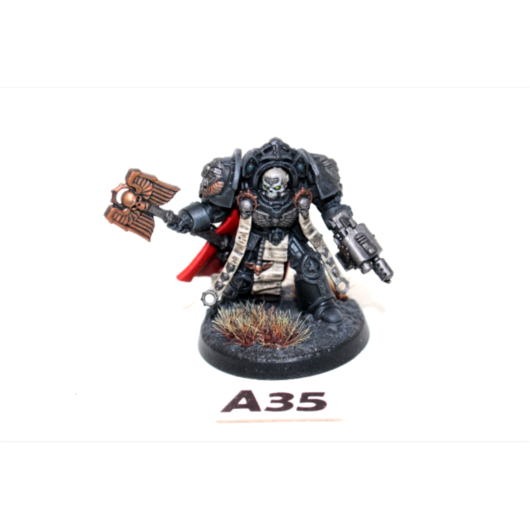 Warhammer Space Marines Chaplain in Terminator Armour A35
