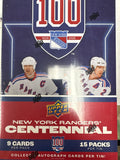 2026 NHL Upper Deck New York Rangers Centennial Tin