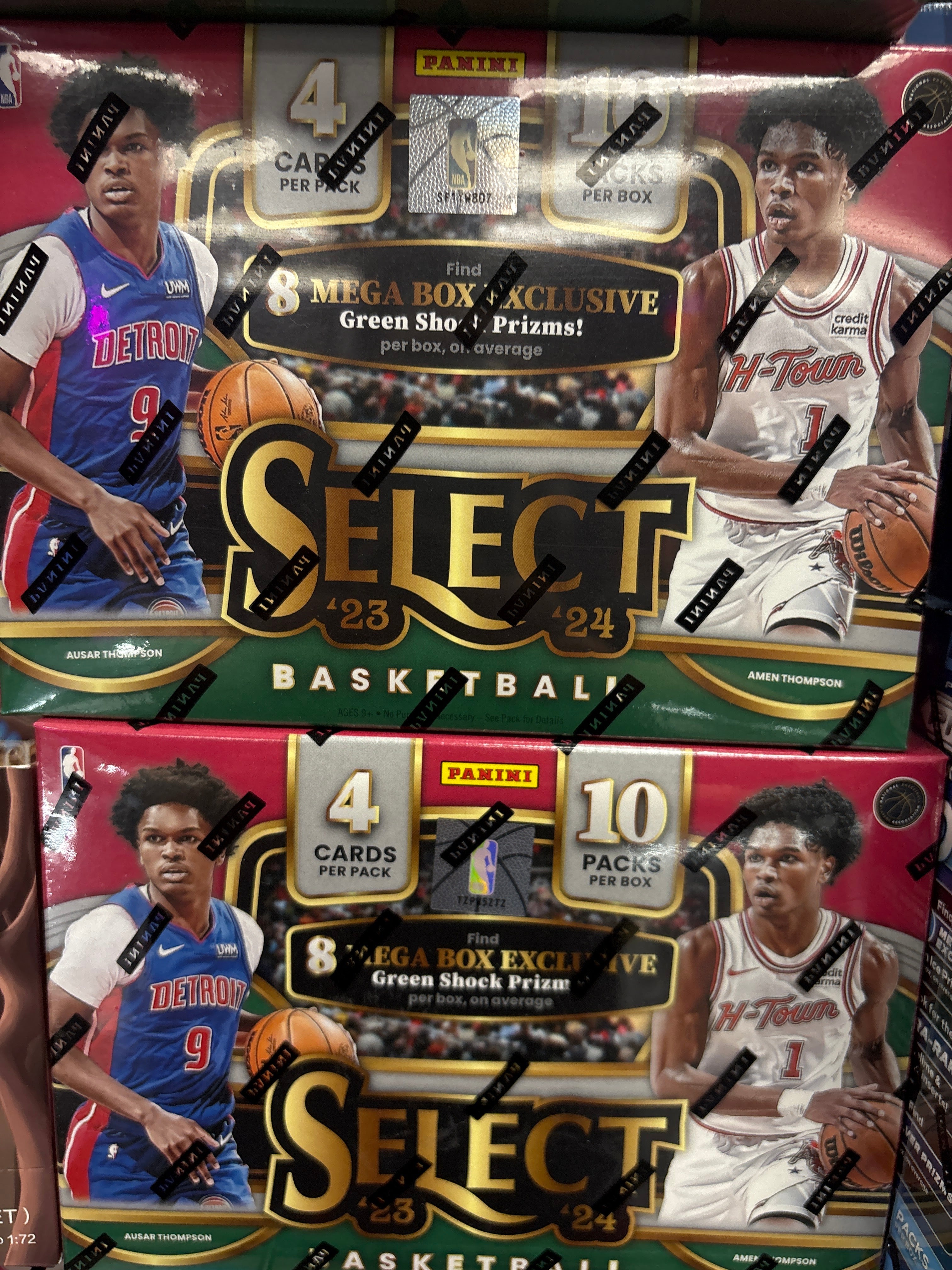 2023 NBA Panini Select Hobby Mega Box Green Shock