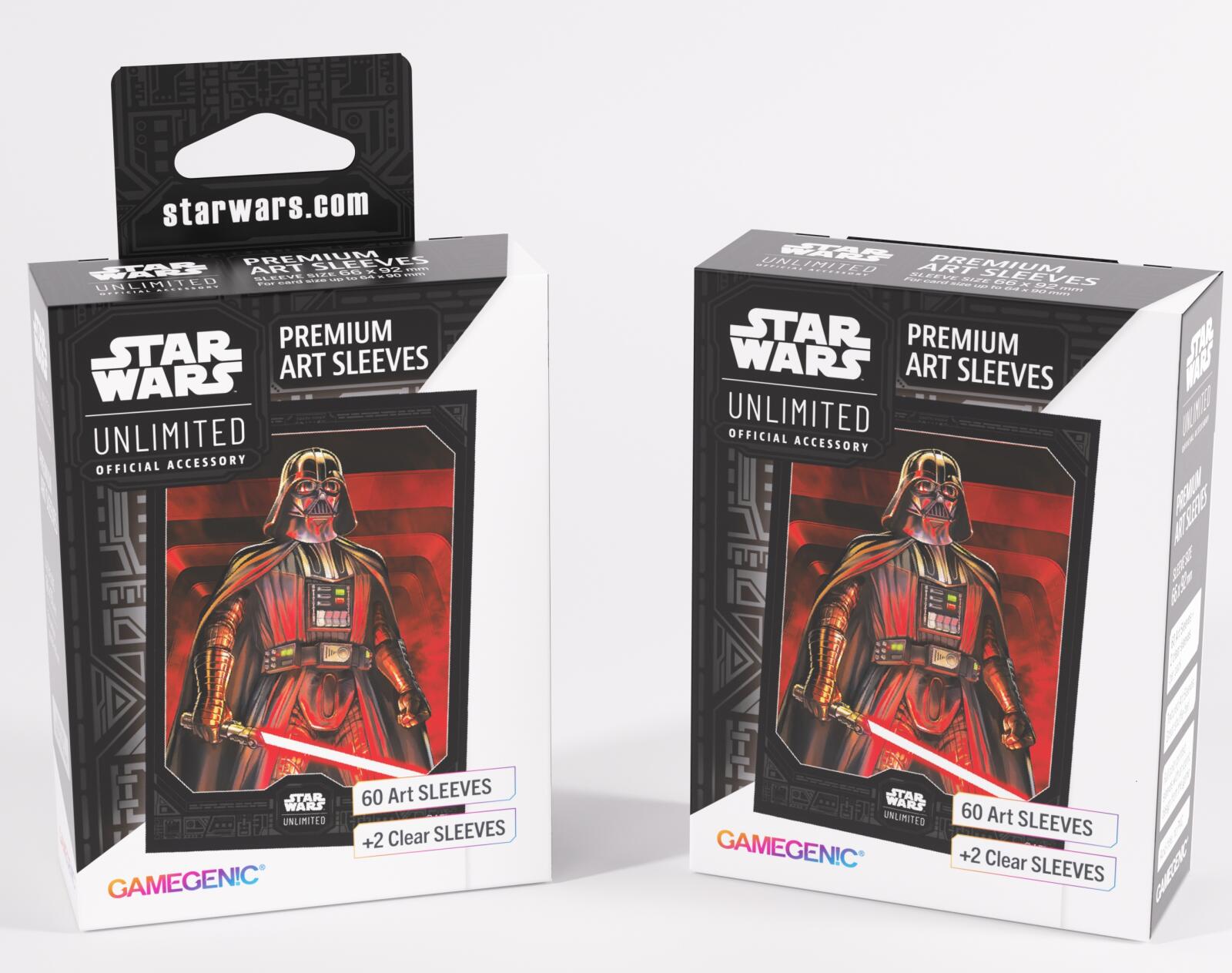 Gamegenic Star Wars Unlimited Premium Art Sleeves - Darth Vader Unstoppable (66mm x 92mm) (62 Sleeves Per Pack)