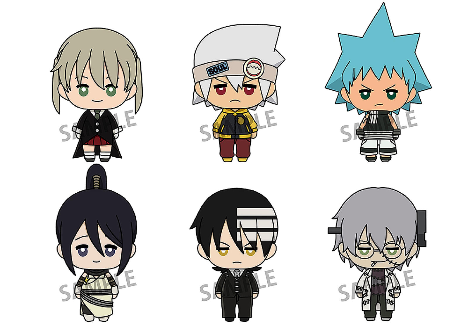Soul Eater Nyokinto Mascot Figure (6 in the Assortment)