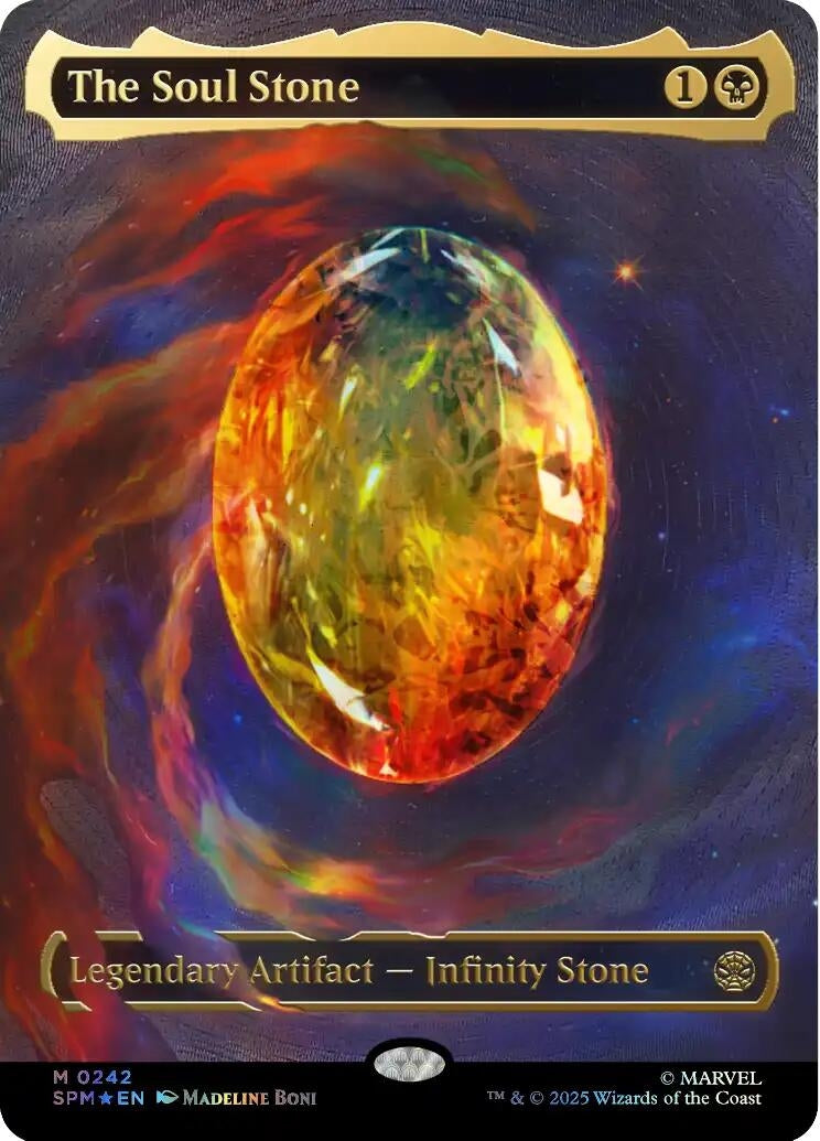 The Soul Stone (Cosmic Foil) (242) (Foil) [Marvel's Spider-Man]