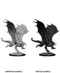 D&D Nolzurs Marvelous Unpainted Miniatures Young Black Dragon