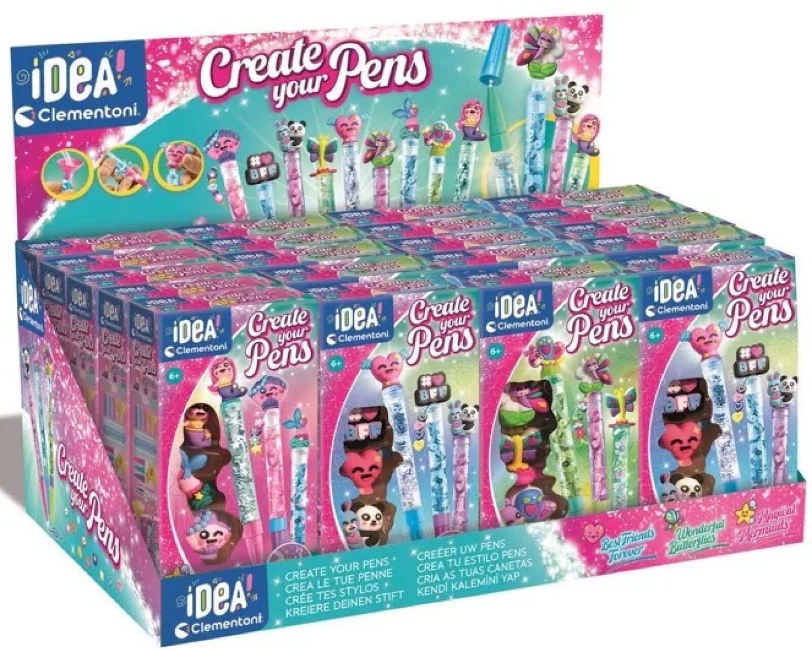 Clementoni Small Pen Lab Display Unit 24 Pieces - Mermaid Butterfly BFF