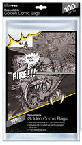 Ultra Pro: UP82228 Golden Size 7-3/4 X 10-1/2 Resealable Comic Bags
