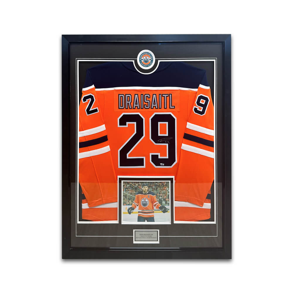 Cadre Jersey De Hockey Autographié - Leon Draisaitl