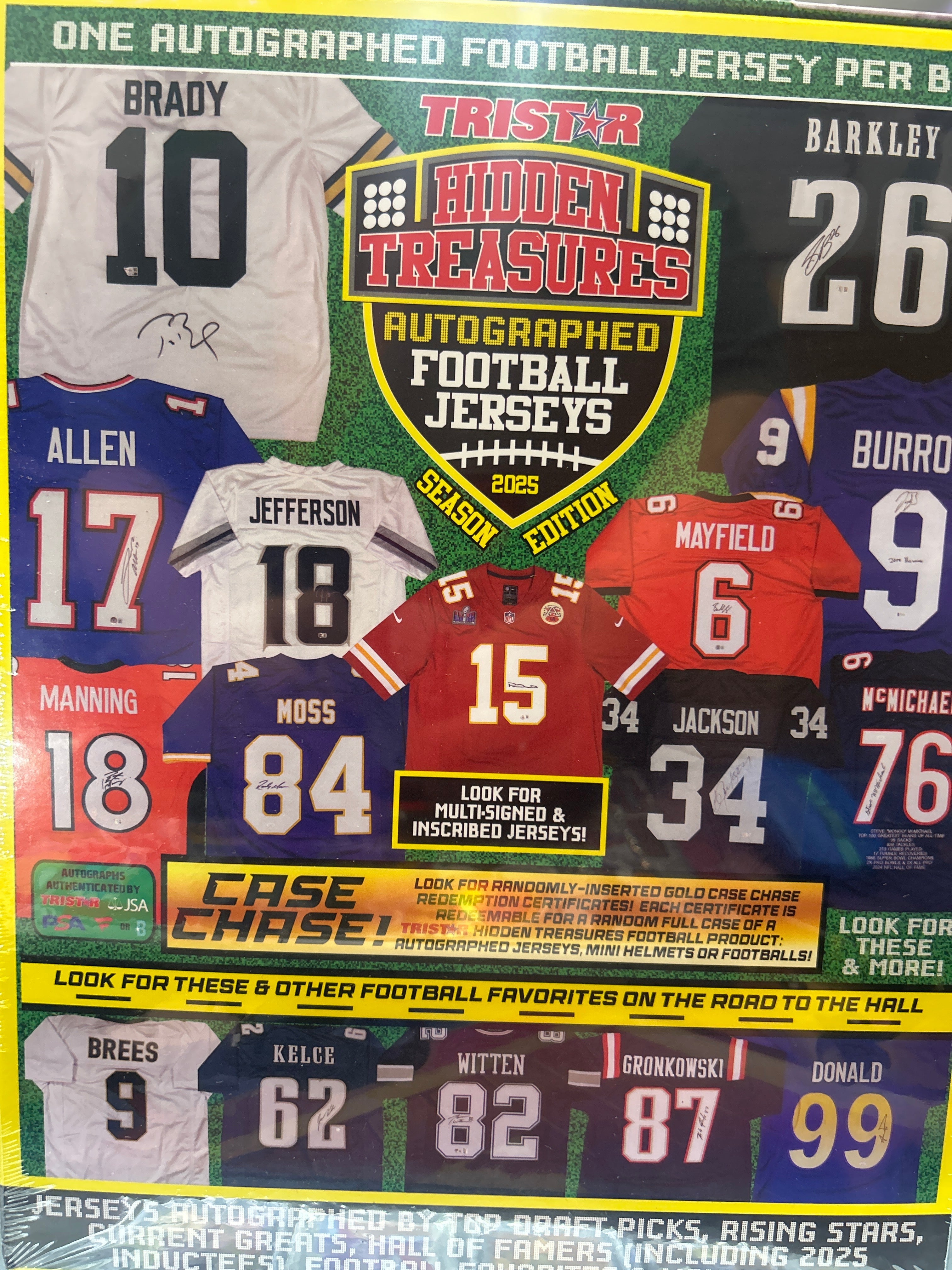 Tristar Hidden Treasures Autographed Football Jerseys