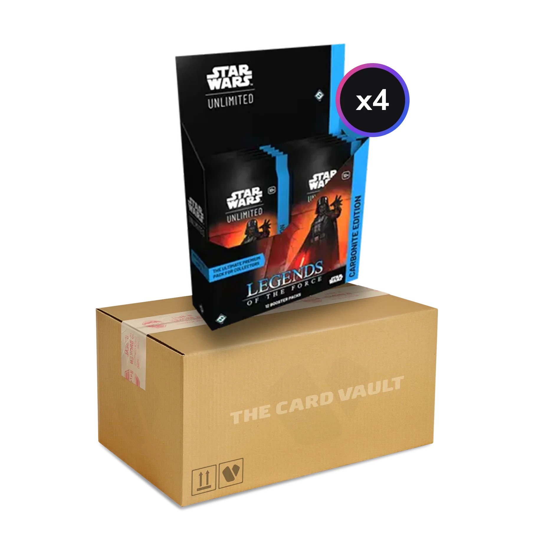 Star Wars: Unlimited - Legends of the Force - Carbonite Display Case (4x Carbonite Booster Boxes)