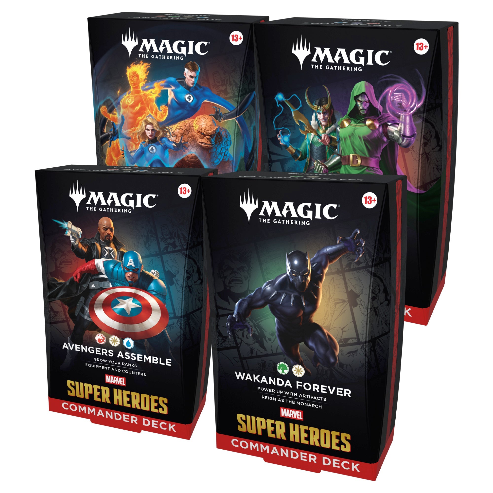 Marvel Super Heroes Deck Set of 4
