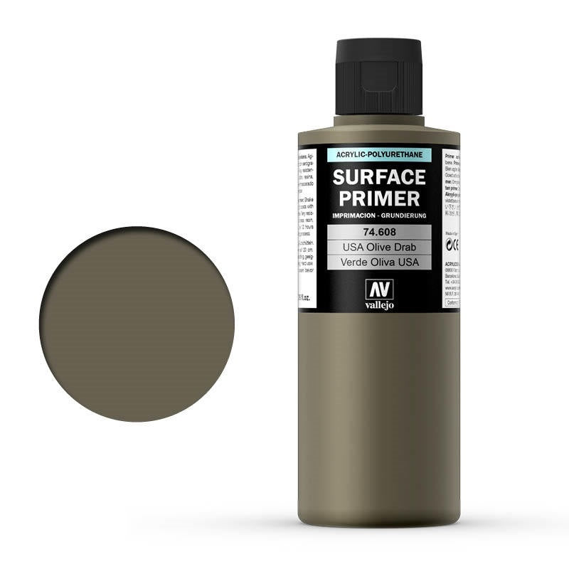 PREORDER Vallejo - Surface Primer - U.S. Olive Drab 200ml