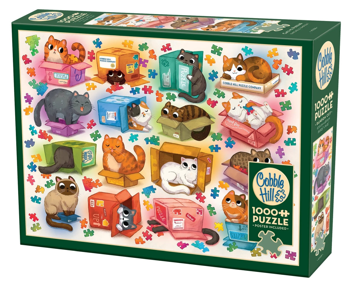 PREORDER Puzzle - Cobble Hill - Cats vs Puzzles 1000Pc
