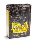 Dragon Shield: Japanese Size Sleeves  Matte  Black