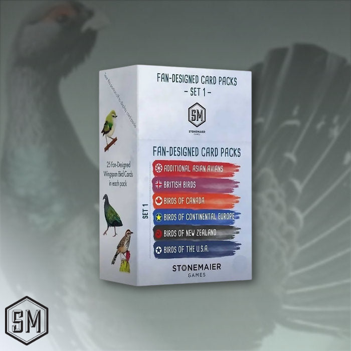 Wingspan: Fan Designed Pack  Retailer Display: Set 1