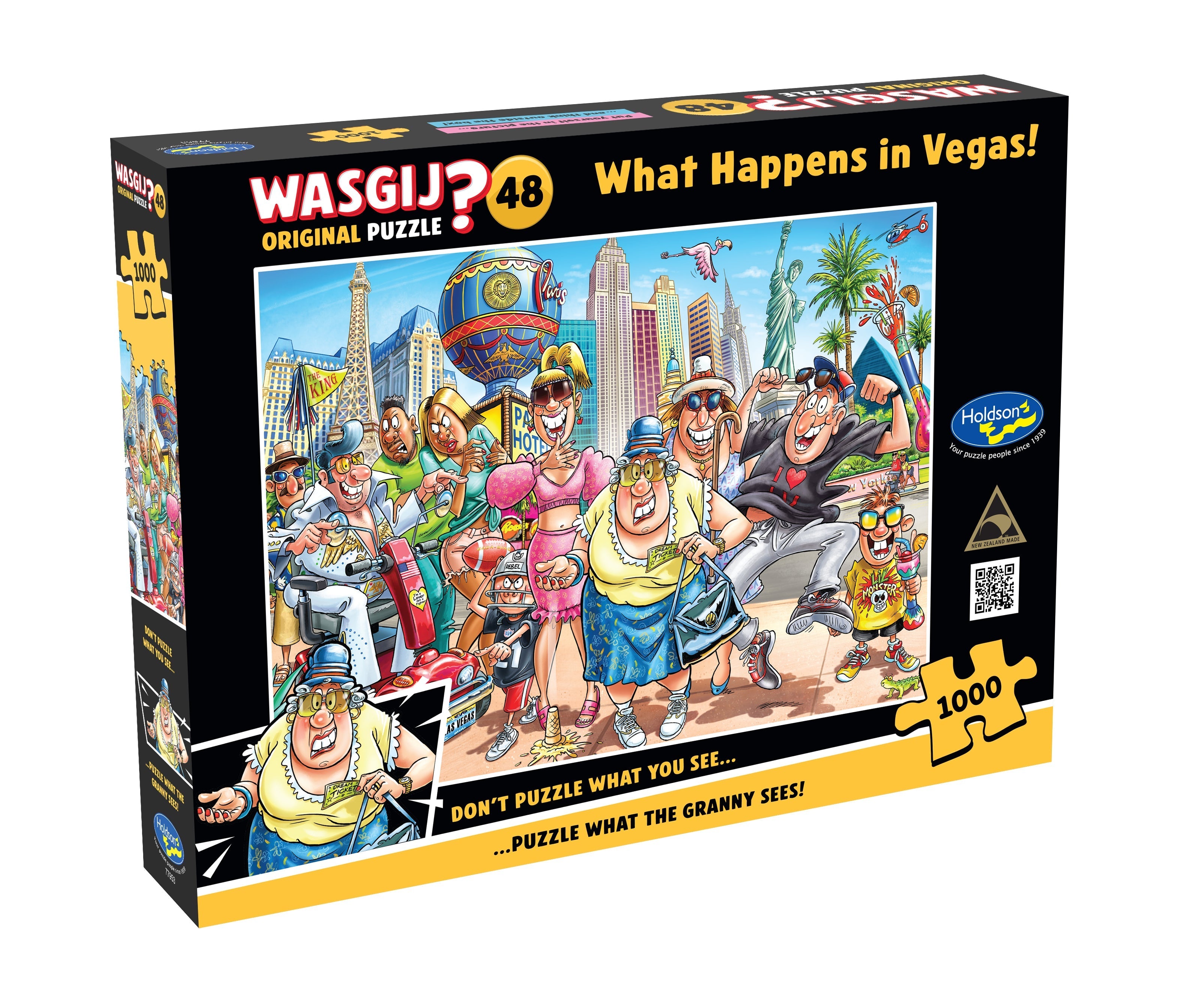 PREORDER Puzzle - Holdson - Wasgij Original 48 What Happens in Vegas - 1000pc
