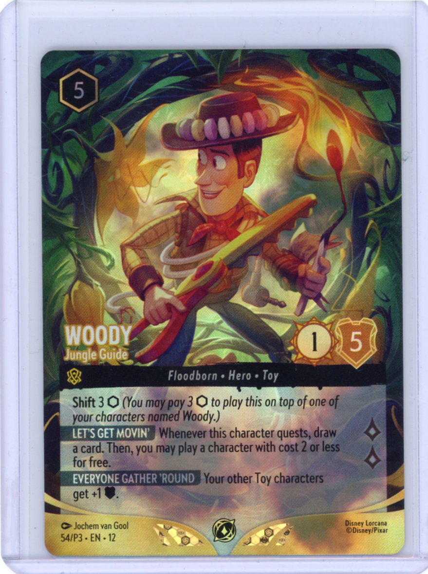 Woody - Jungle Guide (Store Championship) Foil - Disney Lorcana Promo Cards