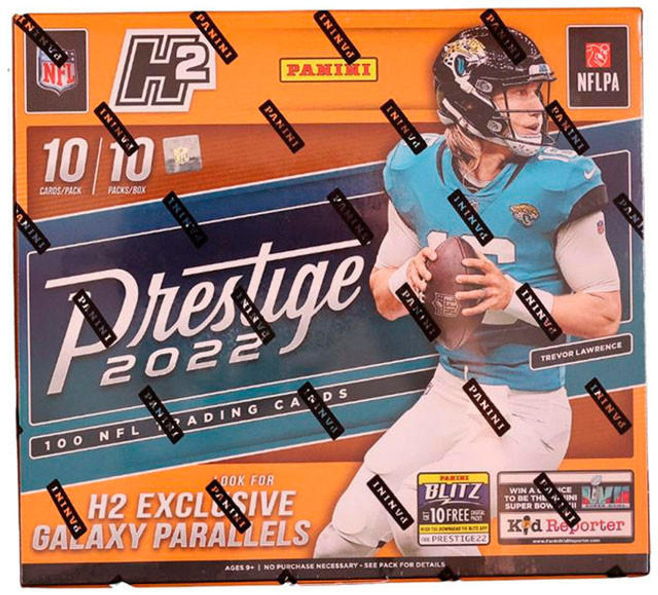 2022 Panini Prestige Football Hobby H2 Box (Galaxy Parallels)